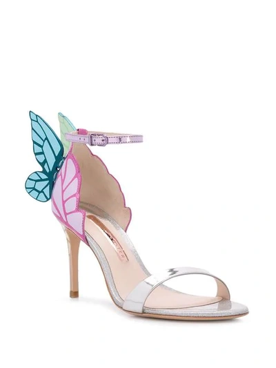 Shop Sophia Webster Butterfly Sandals In Silver