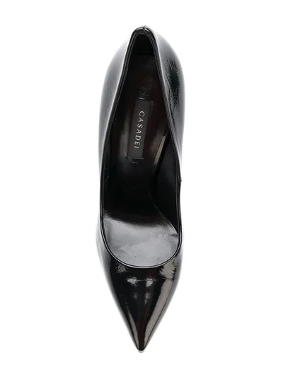 Shop Casadei Classic Pointed Pumps In Black
