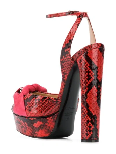 Shop Casadei Flora Hydra Sandals In Red