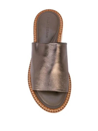 Shop Clergerie Slip On Loafers In Gold
