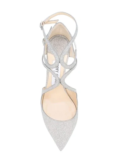 Shop Jimmy Choo Lancer 85 Pumps In Metallic