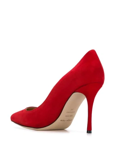 Shop Sergio Rossi Pointed Toe Pumps - Red