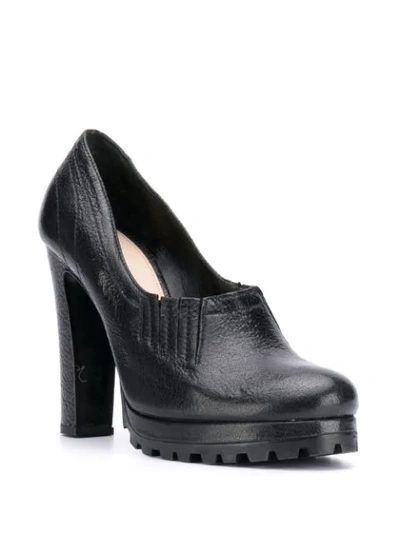 Pre-owned Prada 1990's Platform Shoes In Black