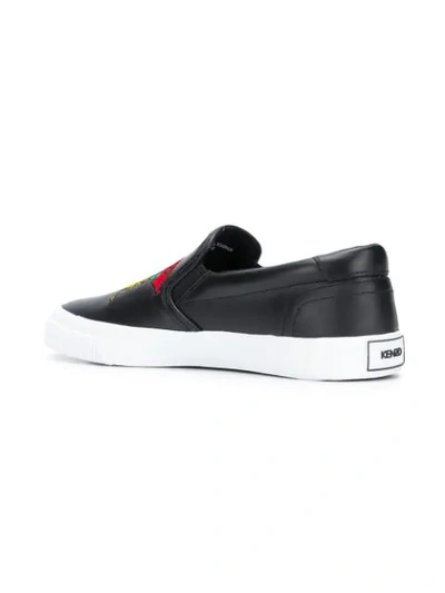 Shop Kenzo Bamboo Tiger Sneakers In Black