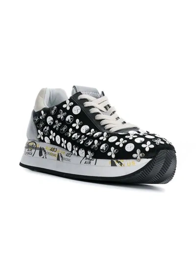 Shop Premiata Conny Sneakers In Black