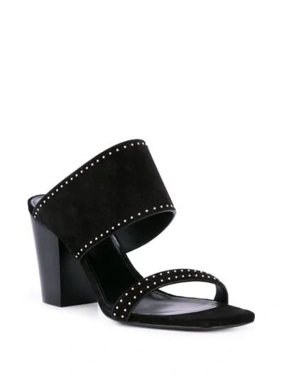 Shop Saint Laurent 75 Oak Mules In Black