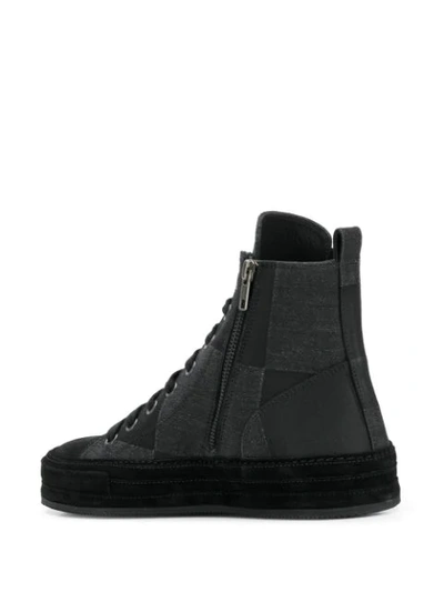 Shop Ann Demeulemeester Edward Sneakers - Black