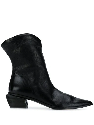 Shop Marsèll Pointed Ankle Boots In Black