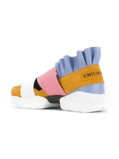 EMILIO PUCCI CITY UP SNEAKERS - 蓝色