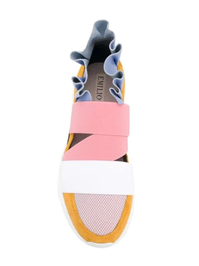 Shop Emilio Pucci City Up Sneakers In Blue
