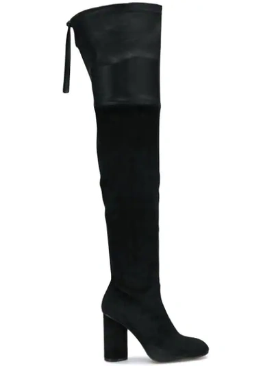 Shop Stuart Weitzman Helena 95 Boots In Black