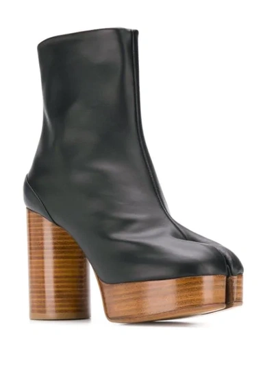 Shop Maison Margiela Tabi Boots In Black