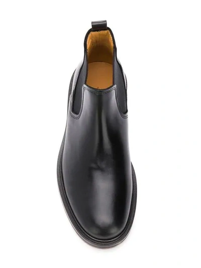 Shop Apc Classic Chelsea Boots In Black