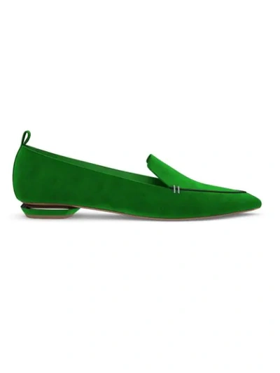 Shop Nicholas Kirkwood Customisable Beya Loafers In Green