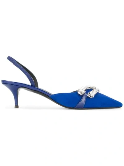 Shop Giuseppe Zanotti Tabitha Sling In Blue