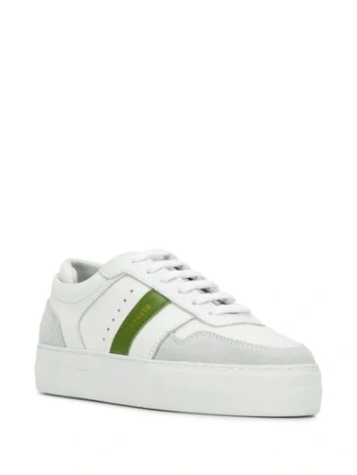 Shop Axel Arigato Lace-up Platform Sneakers In White