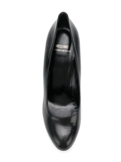 Shop Moschino Cheap & Chic Round Toe Pumps In Black