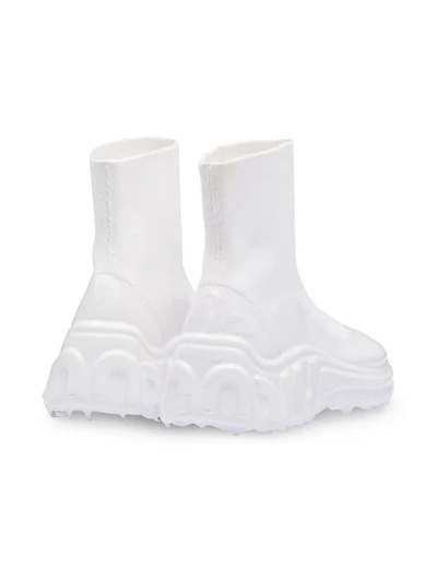 MIU MIU 袜式运动鞋 - 白色