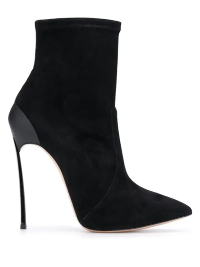 Shop Casadei High Ankle Boots In Black
