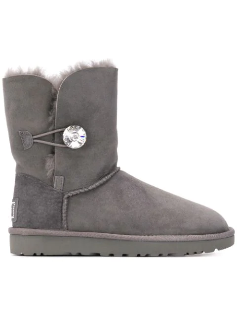 ugg bailey button bling grey