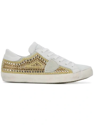 Shop Philippe Model Paris Low Top Trainers In White