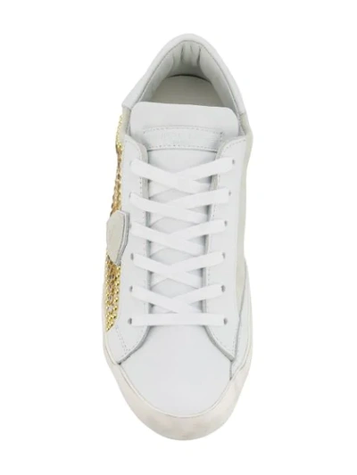 Shop Philippe Model Paris Low Top Trainers In White
