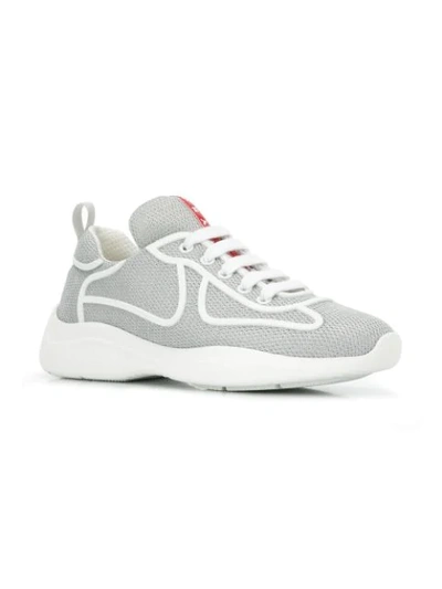 Shop Prada Klassische Sneakers In Grey
