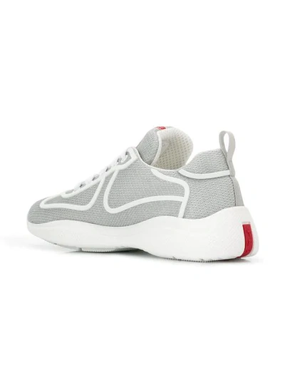 Shop Prada Klassische Sneakers In Grey