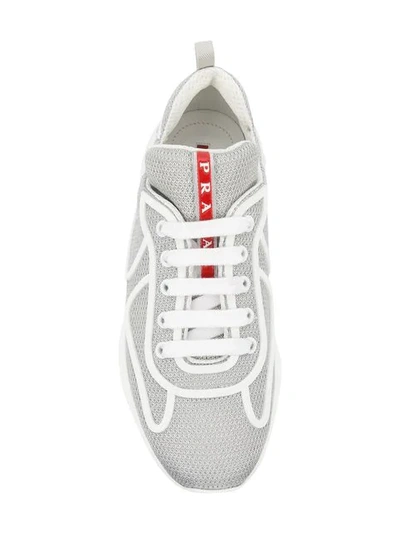Shop Prada Klassische Sneakers In Grey