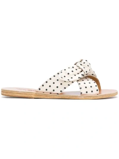 Shop Ancient Greek Sandals Thais Polka In Neutrals