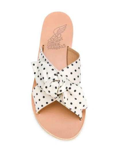 Shop Ancient Greek Sandals Thais Polka In Neutrals