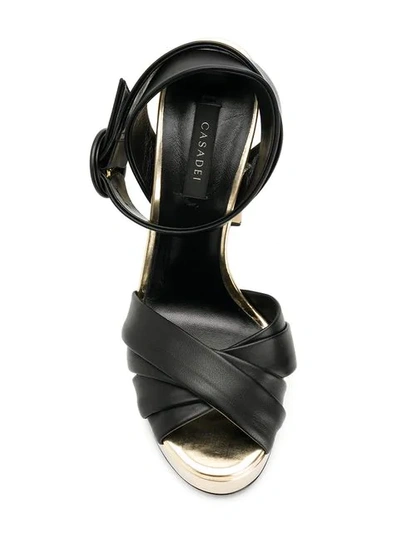 Shop Casadei Manu Sandals In Black