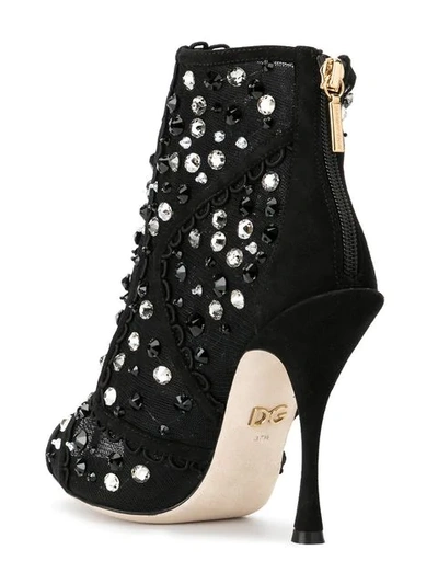 Shop Dolce & Gabbana Bette Ankle Booties In Black