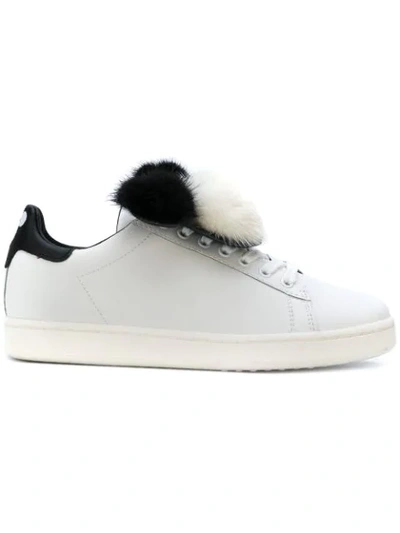 Shop Moa Master Of Arts Pom Pom Sneakers In White