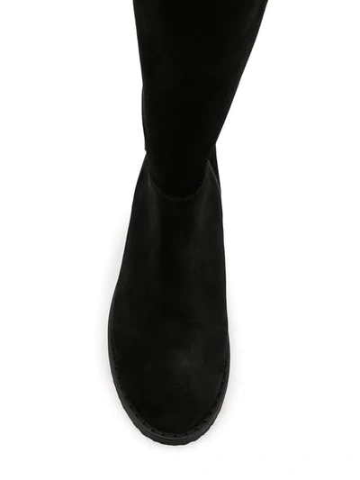Shop Hogl Fur Trim Boots In Black