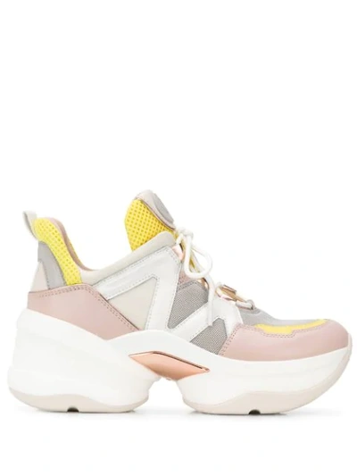 Shop Michael Michael Kors Olympia Sneakers In Pink