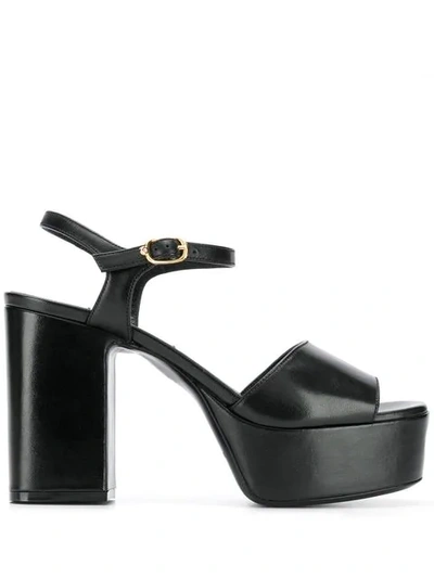 Shop L'autre Chose Heeled Platform Sandals In Black