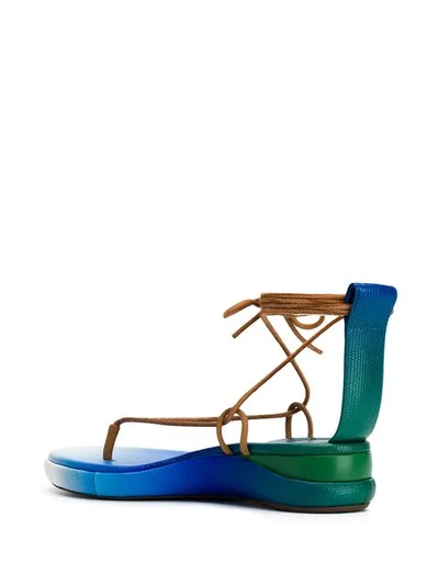 Shop Chloé Wave Sandals In Blue