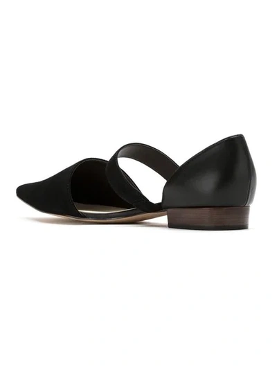 Shop Egrey Pointed Toe Ballerinas In Black