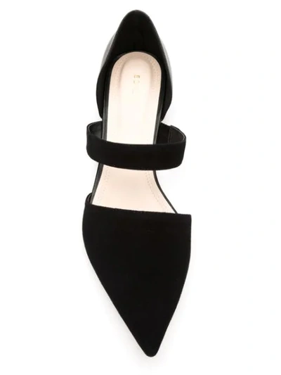 Shop Egrey Pointed Toe Ballerinas In Black