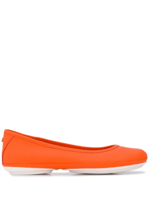 camper orange shoes