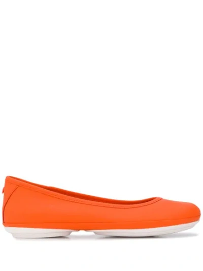 Shop Camper Nina Ballerina Shoes In Orange