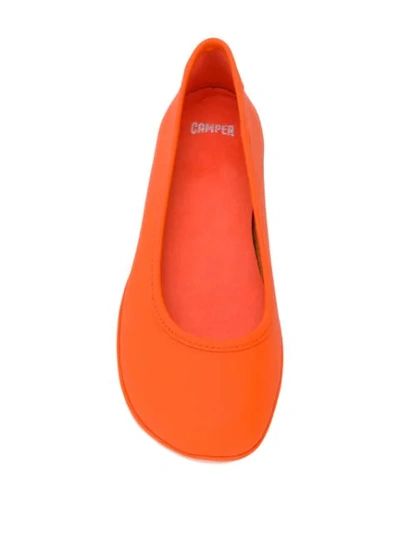 Shop Camper Nina Ballerina Shoes In Orange