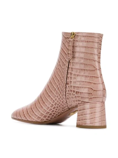 Shop Aquazzura Grenelle Booties In Pink