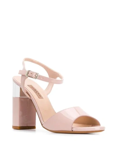 Shop Albano Block Heel Sandals In Pink