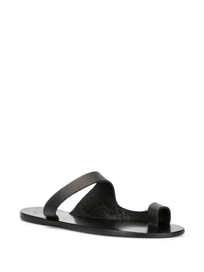 Shop Atp Atelier Dina Sandals In Black