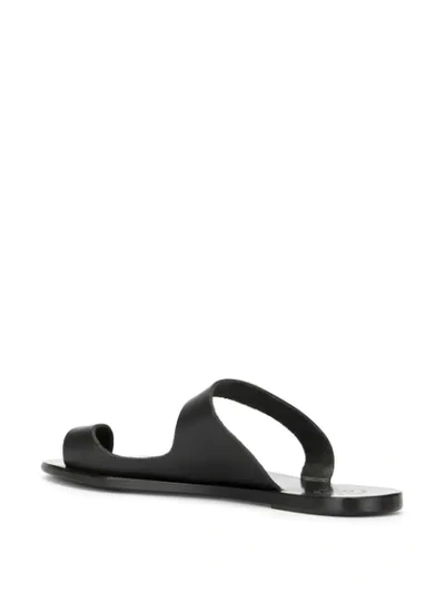 Shop Atp Atelier Dina Sandals In Black