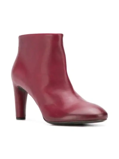 Shop Del Carlo 80mm Ankle Boots In Red