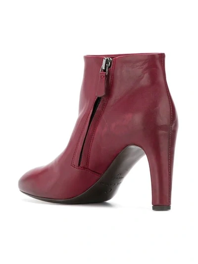 Shop Del Carlo 80mm Ankle Boots In Red