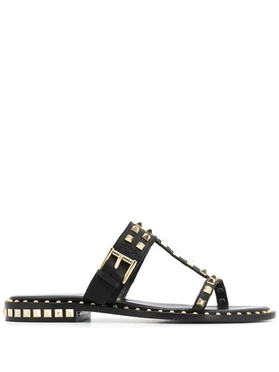 Shop Ash Prince Studded Sandals - Black